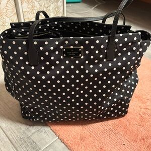 Kate spade polk dot shoulder purse